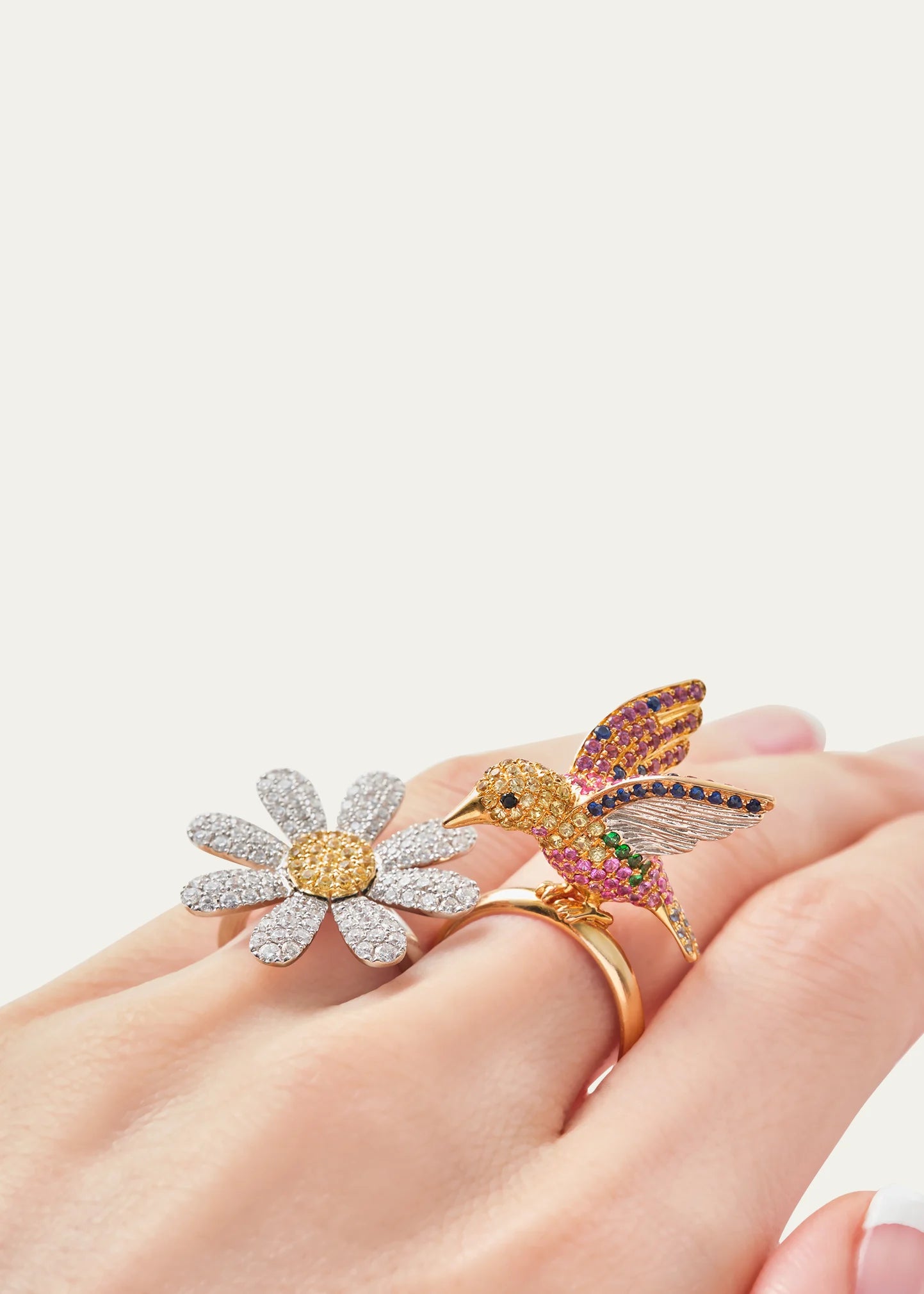 Mio Harutaka Gem-Set Bird Ring – Tiina Smith Jewelry