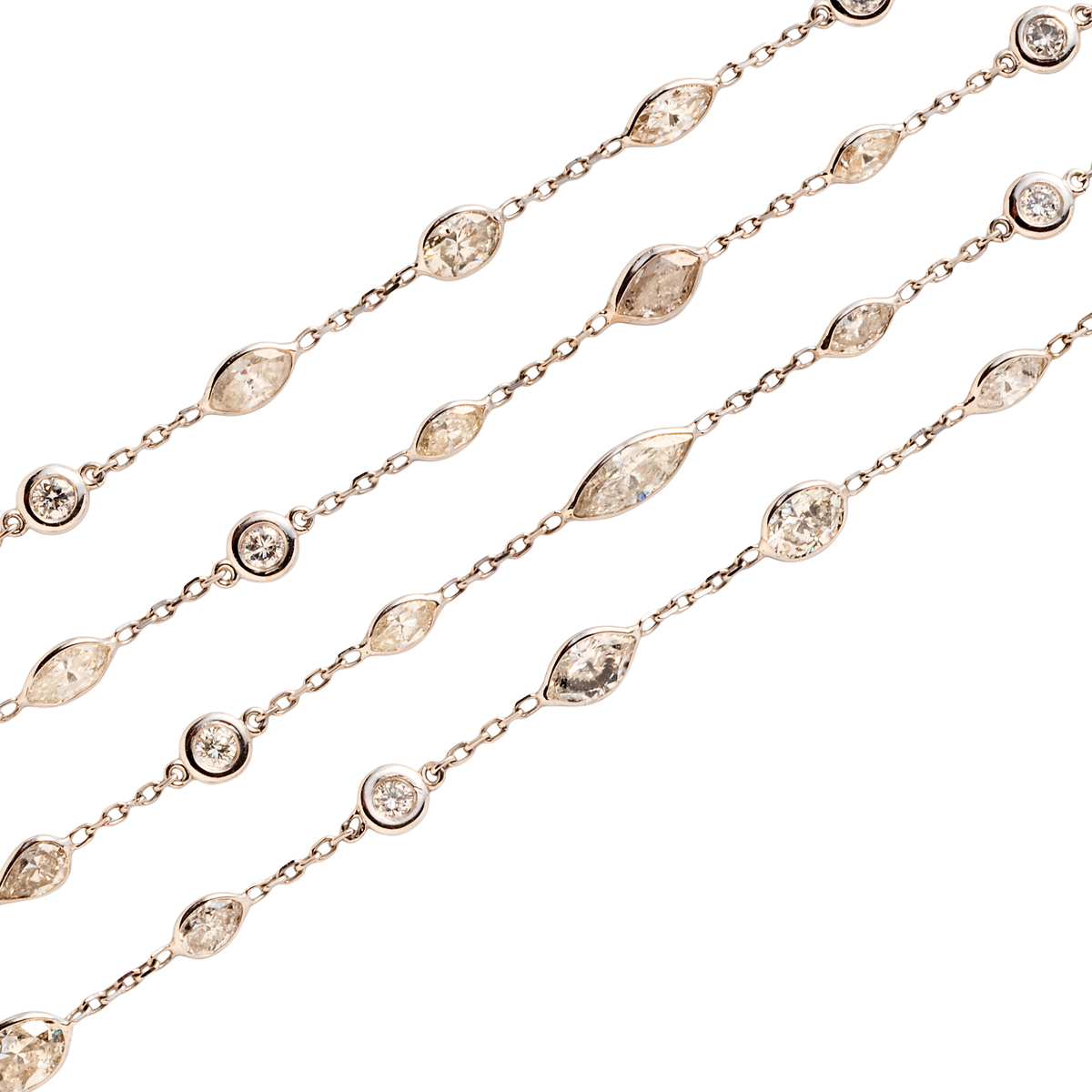 Diamond 2025 collet necklace