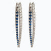 Melissa Kaye Large Cristina Sapphire & Diamond Earrings