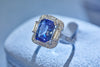 Art Deco-Style Sapphire and Diamond Ring