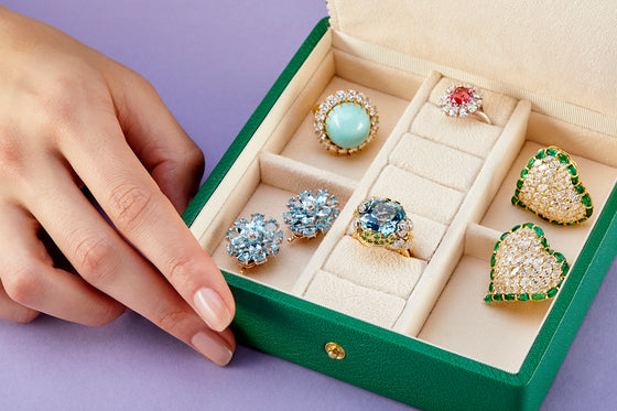 Jean Schlumberger for Tiffany & Co. Aquamarine, Diamond and Tsavorite Ring