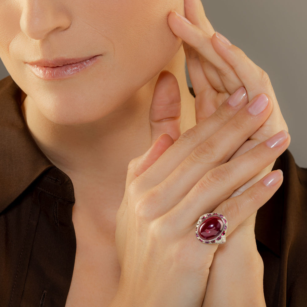 
                      
                        Tiffany Blue Book Rubellite, Pink Sapphire and Diamond Ring, 2011
                      
                    