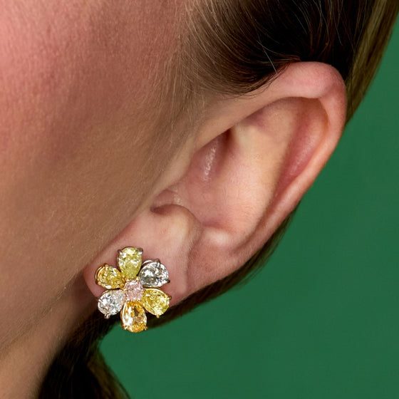 Fancy Colored Diamond Earrings