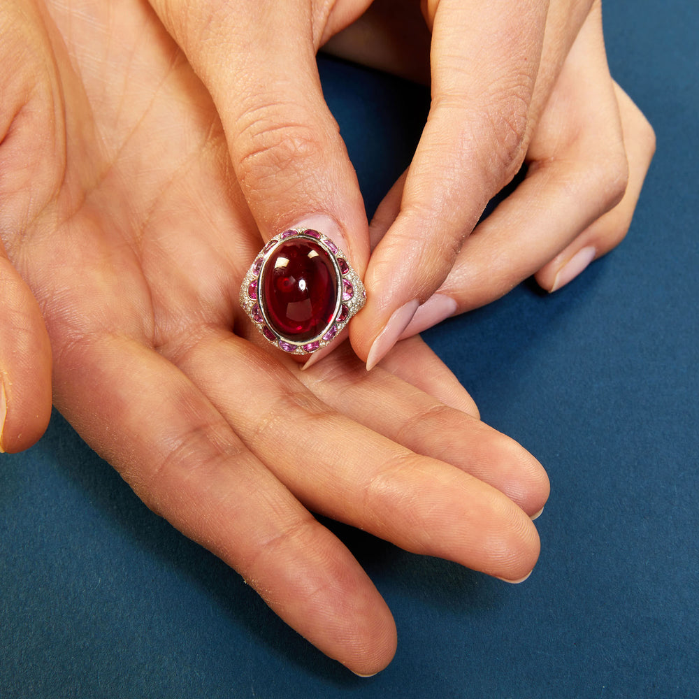 
                      
                        Tiffany Blue Book Rubellite, Pink Sapphire and Diamond Ring, 2011
                      
                    