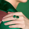 Important Bulgari Emerald Toi et Moi Ring