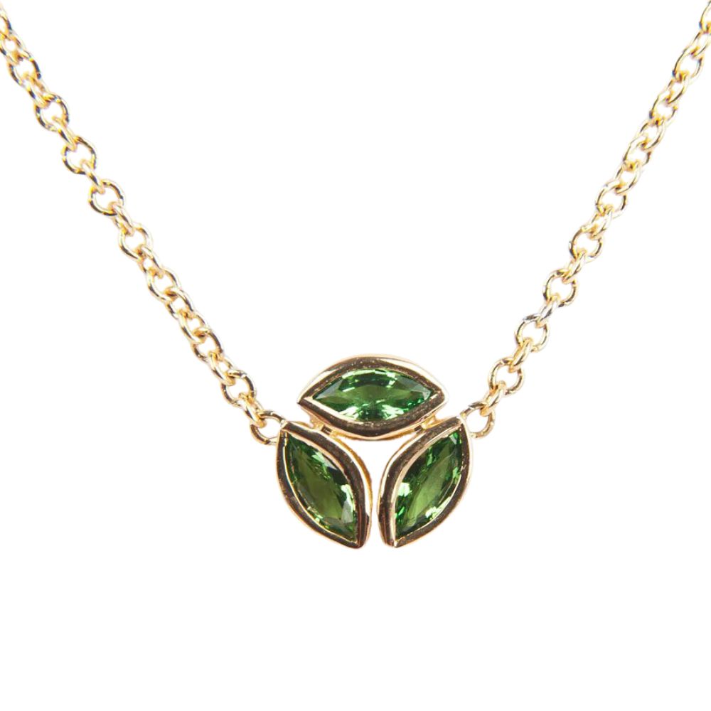 Melissa Kaye Tsavorite Hazel Necklace