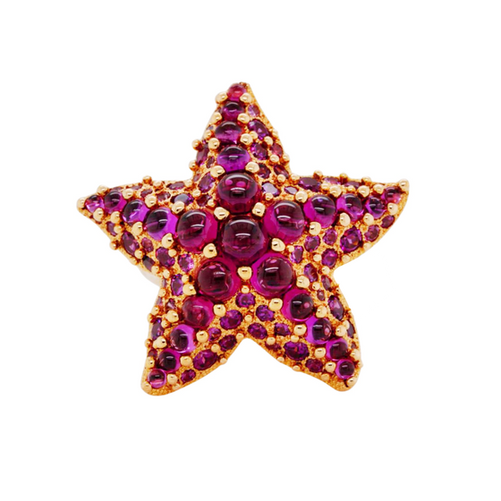 Pomellato Garnet Starfish Ring