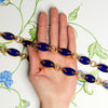 Aletto Brothers Lapis Lazuli and Diamond Marine Link Necklace