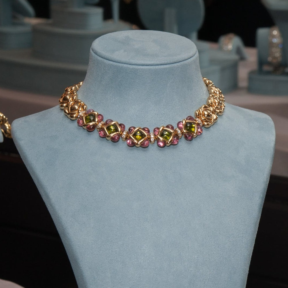 
                      
                        Van Cleef & Arpels Peridot, Pink Tourmaline and Diamond Necklace
                      
                    