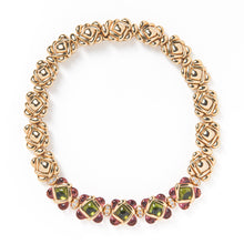  Van Cleef & Arpels Peridot, Pink Tourmaline and Diamond Necklace