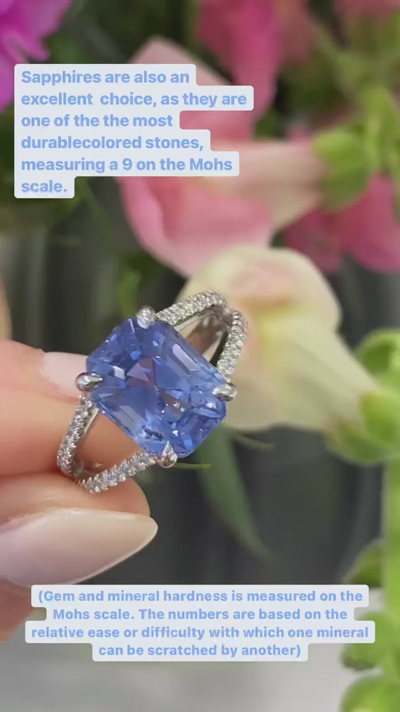 
                      
                        Load and play video in Gallery viewer, Sapphire and Diamond Ring
                      
                    