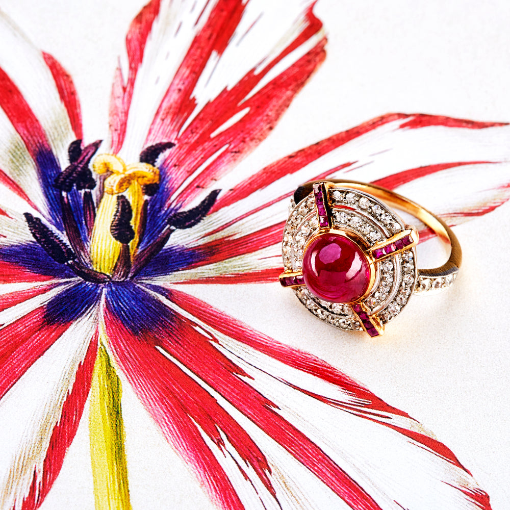 
                      
                        Edwardian Ruby and Diamond Ring
                      
                    