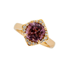 Pink Spinel, Diamond and 18k Yellow Gold Ring