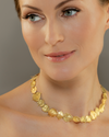 18k Yellow Gold Leaf-Form Necklace