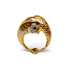 Boucheron 18K Yellow Gold, Sapphire and Diamond Ring