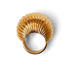 Cartier 14K Yellow Gold Reeded Dome Ring