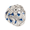 Chanel High Jewelry 18k White Gold, Sapphire and Diamond “Muse” Ring, Café Society Collection