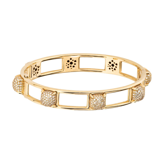 Paloma Picasso for Tiffany & Co. 'Sugar Stacks' 18K Yellow Gold and Diamond Bracelet