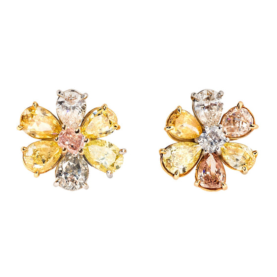 Fancy Colored Diamond Earrings