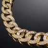 A Diamond and 18k Rose Gold Link Necklace