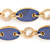 Aletto Brothers Lapis Lazuli and Diamond Marine Link Necklace