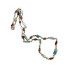 Sylva & Cie Handmade Aquamarine & Ruby Bullet Necklace