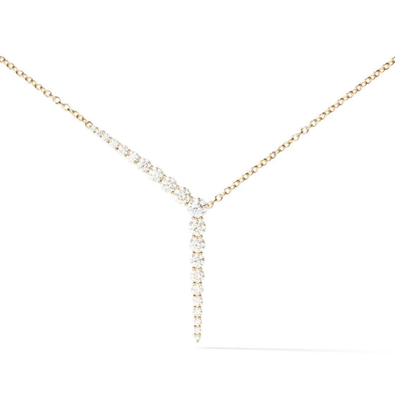 Melissa Kaye Aria Y Necklace - Yellow Gold