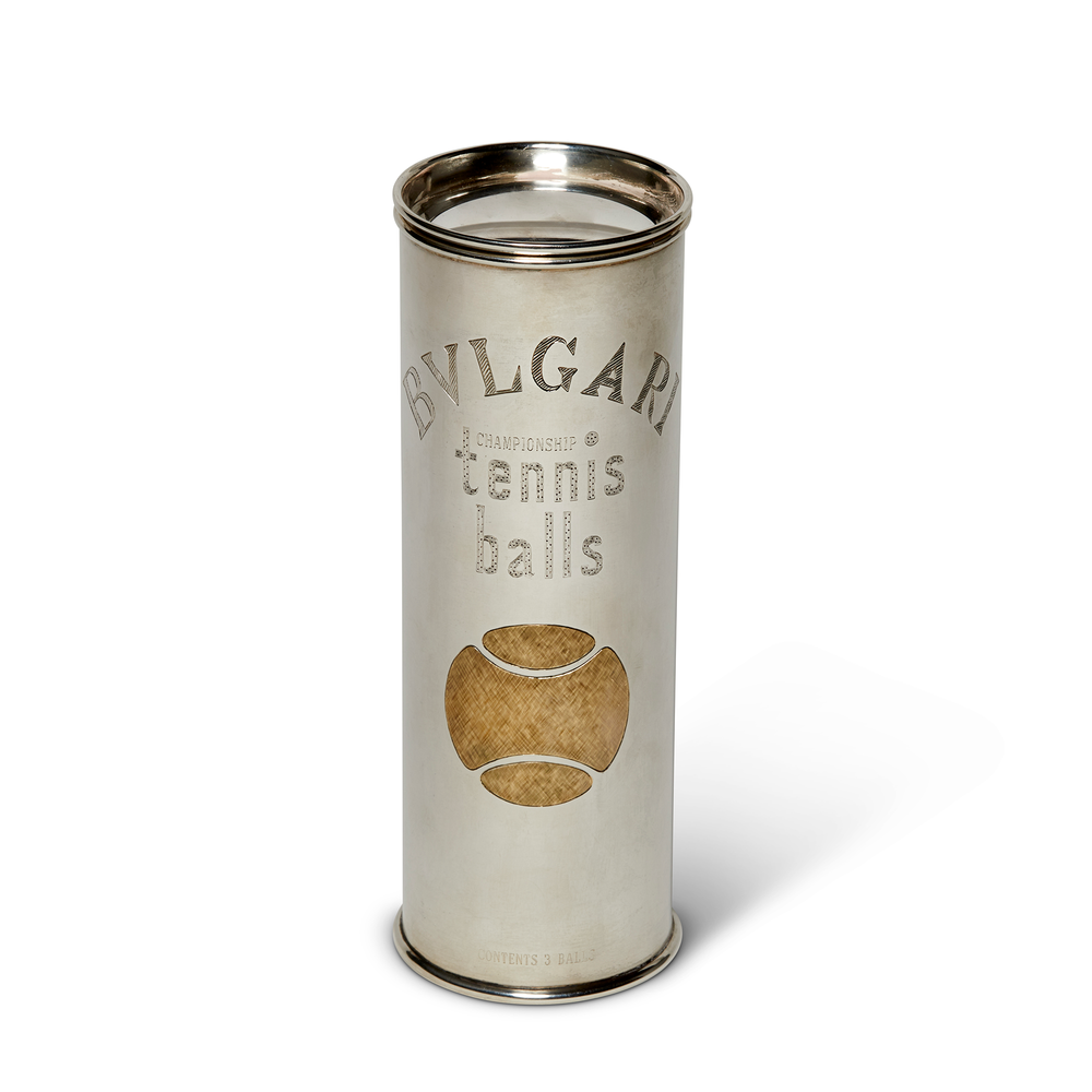 Bulgari Sterling Silver Tennis Ball Canister