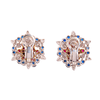 Cartier Paris Ruby, Diamond and Sapphire Ear Clips