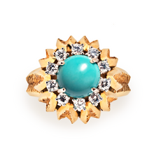  Cartier Turquoise and Diamond Ring