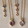 Cascading Trinity Pink Sapphire Necklace
