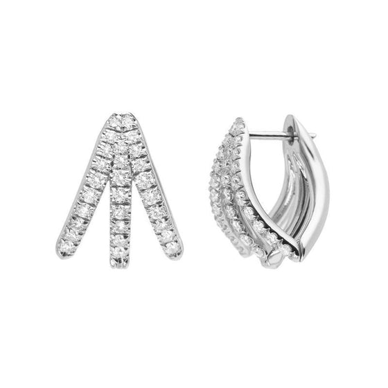 Melissa Kaye Cris White Gold & Diamond Earrings