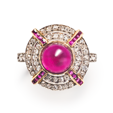  Edwardian Ruby and Diamond Ring