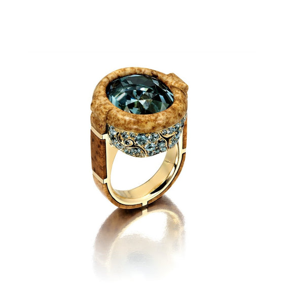 Nicholas Varney Blue Topaz Gion Ring