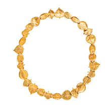  18k Yellow Gold Leaf-Form Necklace