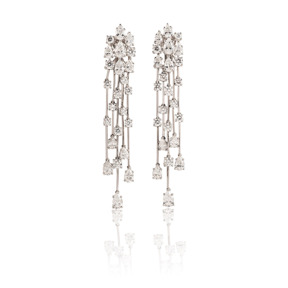 Sensationally Elegant Graff Waterfall Drop Diamond Earrings