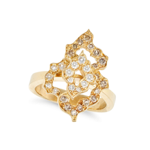  Grima 18K Yellow Gold and Diamond Ring