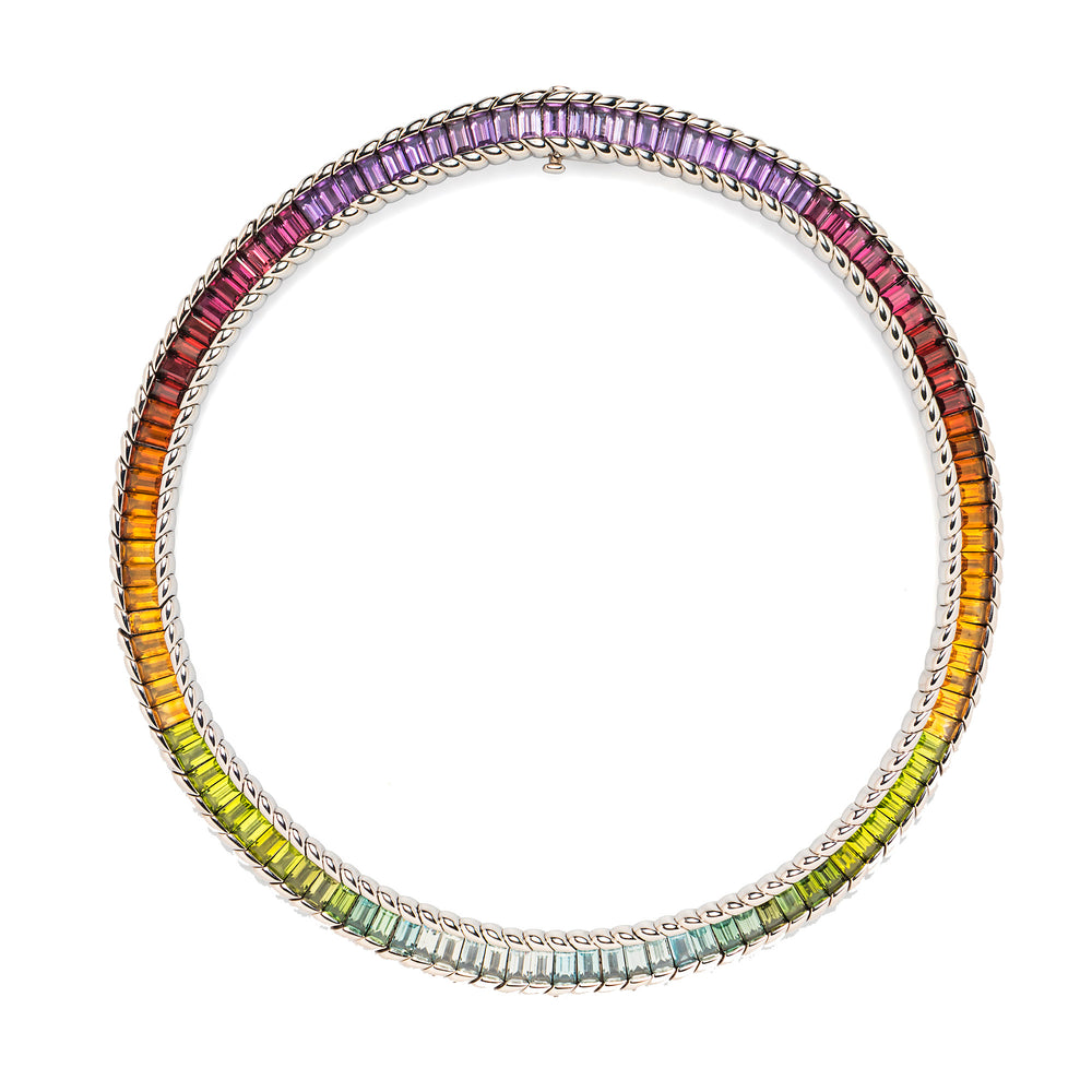 Gubelin Gemset Rainbow Necklace