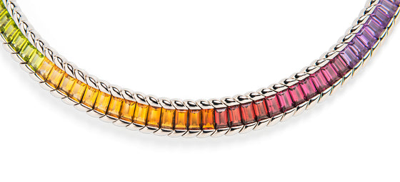 Gubelin Gemset Rainbow Necklace