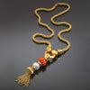 Henry Dunay Gold, Coral and Cultured Pearl Sautoir