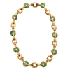 Jade and Gold Necklace and Earrings