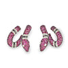 Michele della Valle Ruby Snake Earrings