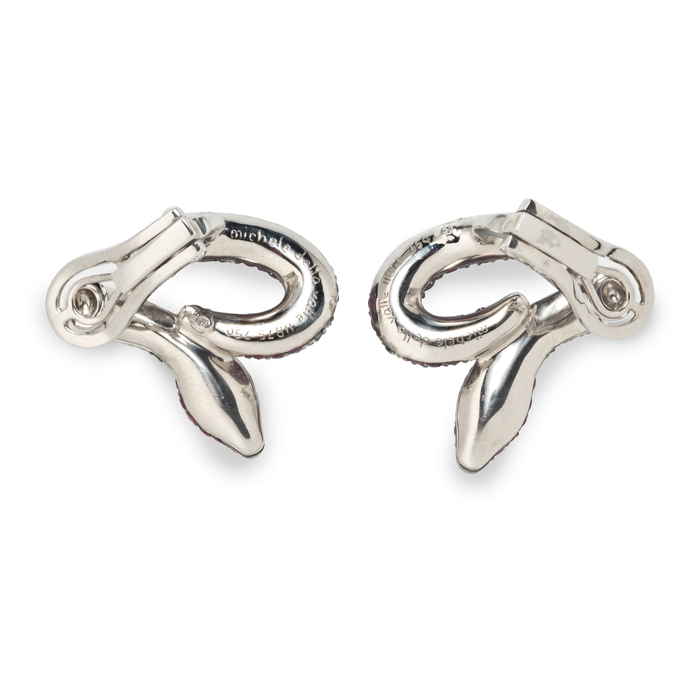 
                      
                        Michele della Valle Ruby Snake Earrings
                      
                    