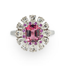  Pink Spinel, Pink Sapphire and Diamond Ring