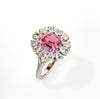 Pink Spinel, Pink Sapphire and Diamond Ring