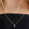 Pink Sapphire & Cognac Diamond Duo Necklace
