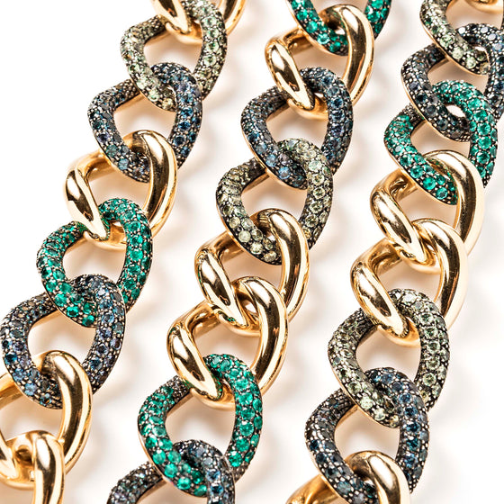 Pomellato 18K Rose Gold, Emerald and Garnet Convertible Tango Necklace