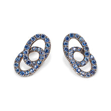  Pomellato 18K Rose Gold and Sapphire Tango Earrings