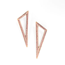  Ralph Masri Modernist Pink Sapphire Triangle Earrings