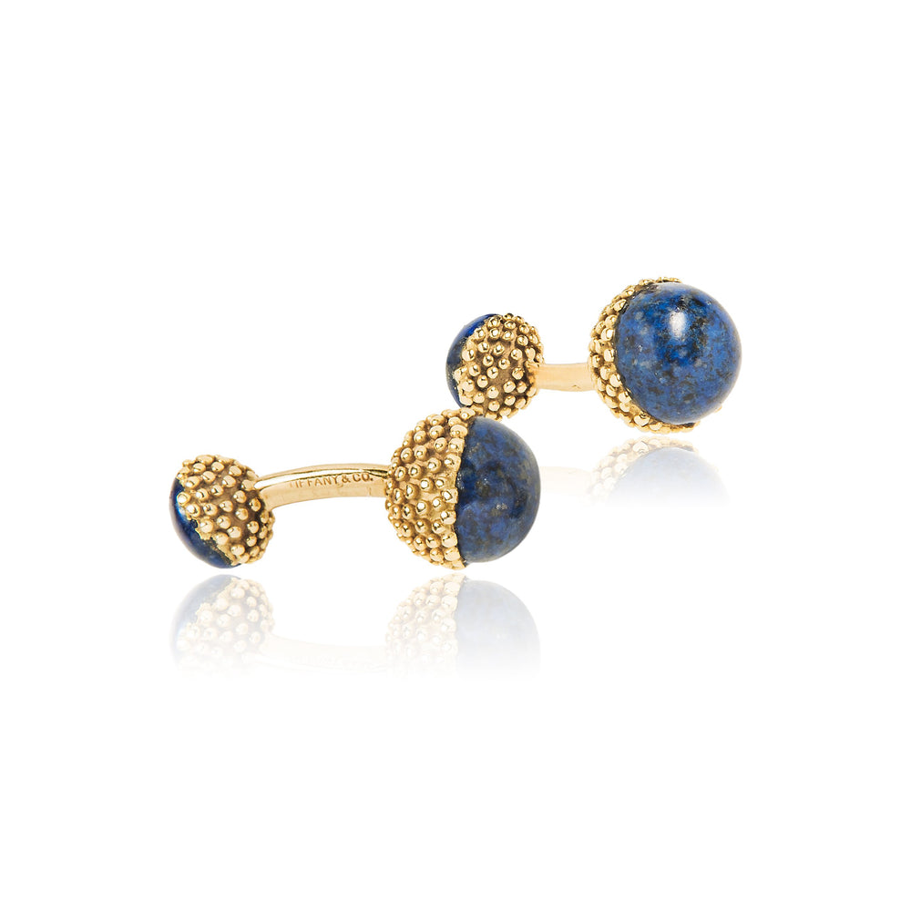 
                      
                        Tiffany & Co 18k Gold & Lapis Ball Cufflinks
                      
                    